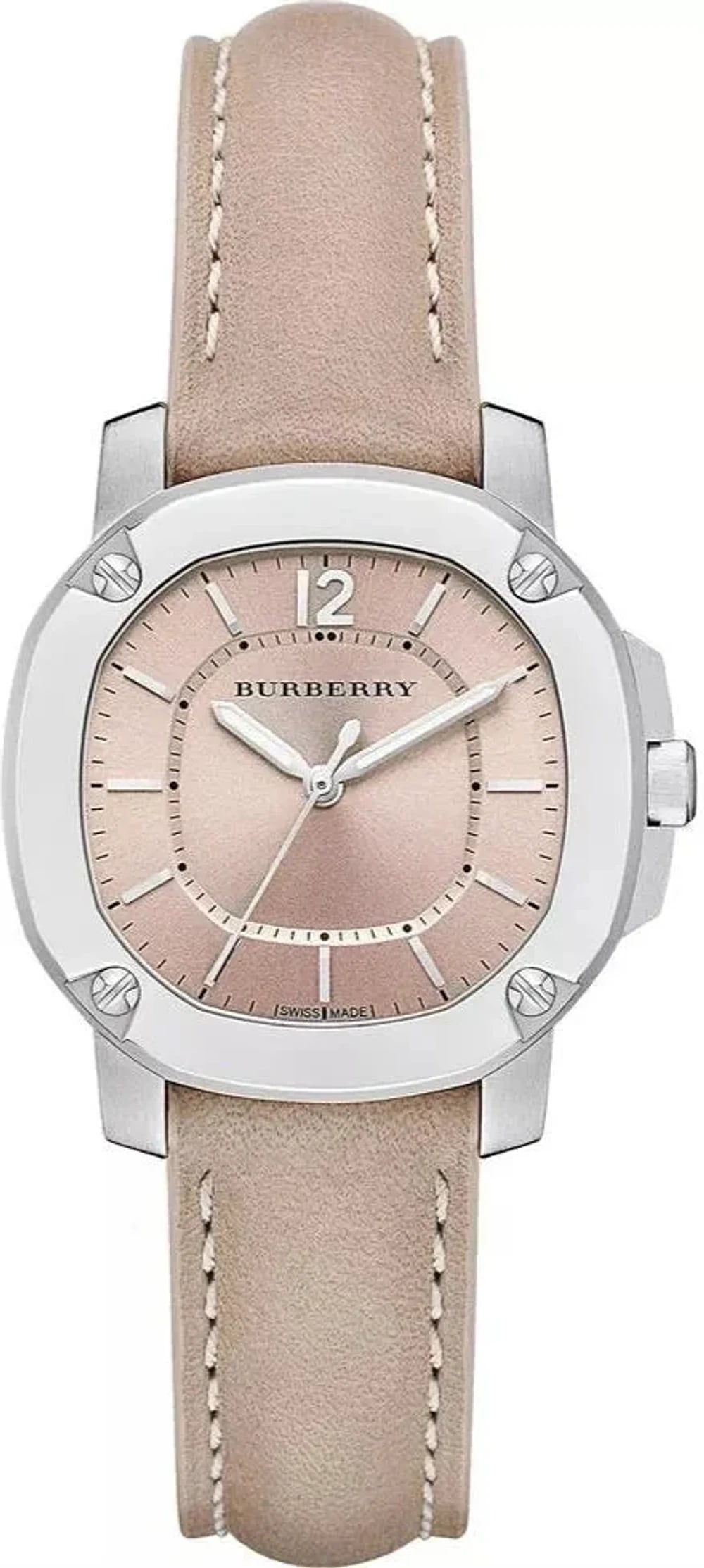 Burberry BBY1700 Women's 34mm Beige Leather Watch | Montres Outlet