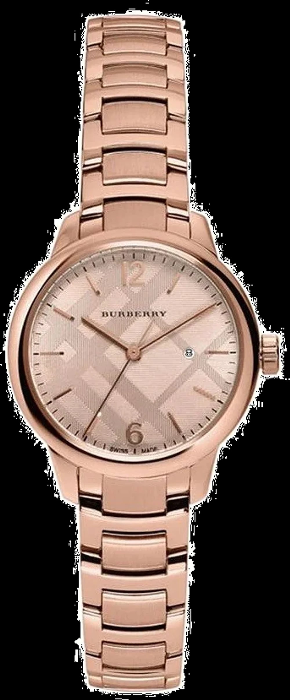 Montre Burberry BU10116 femme cadran or rose bracelet acier inoxydable