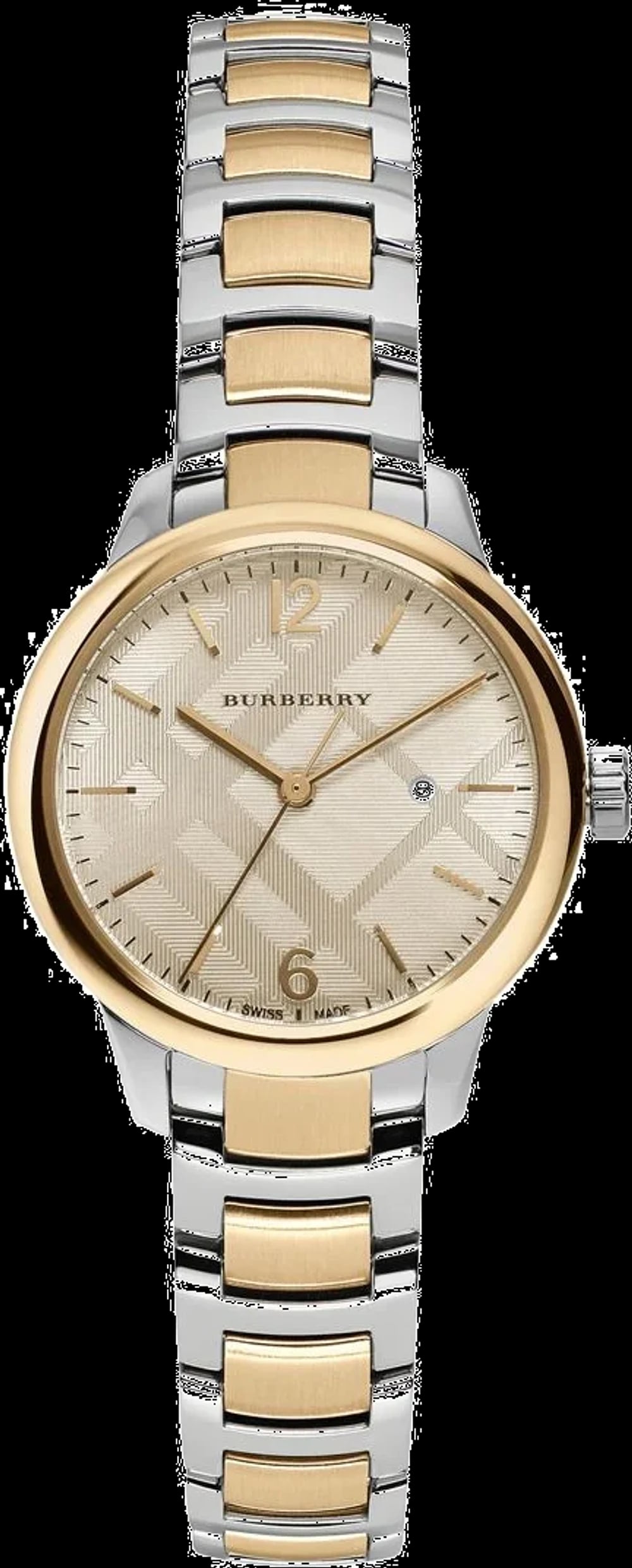 Montre Burberry BU10118 femme cadran doré bracelet acier inoxydable