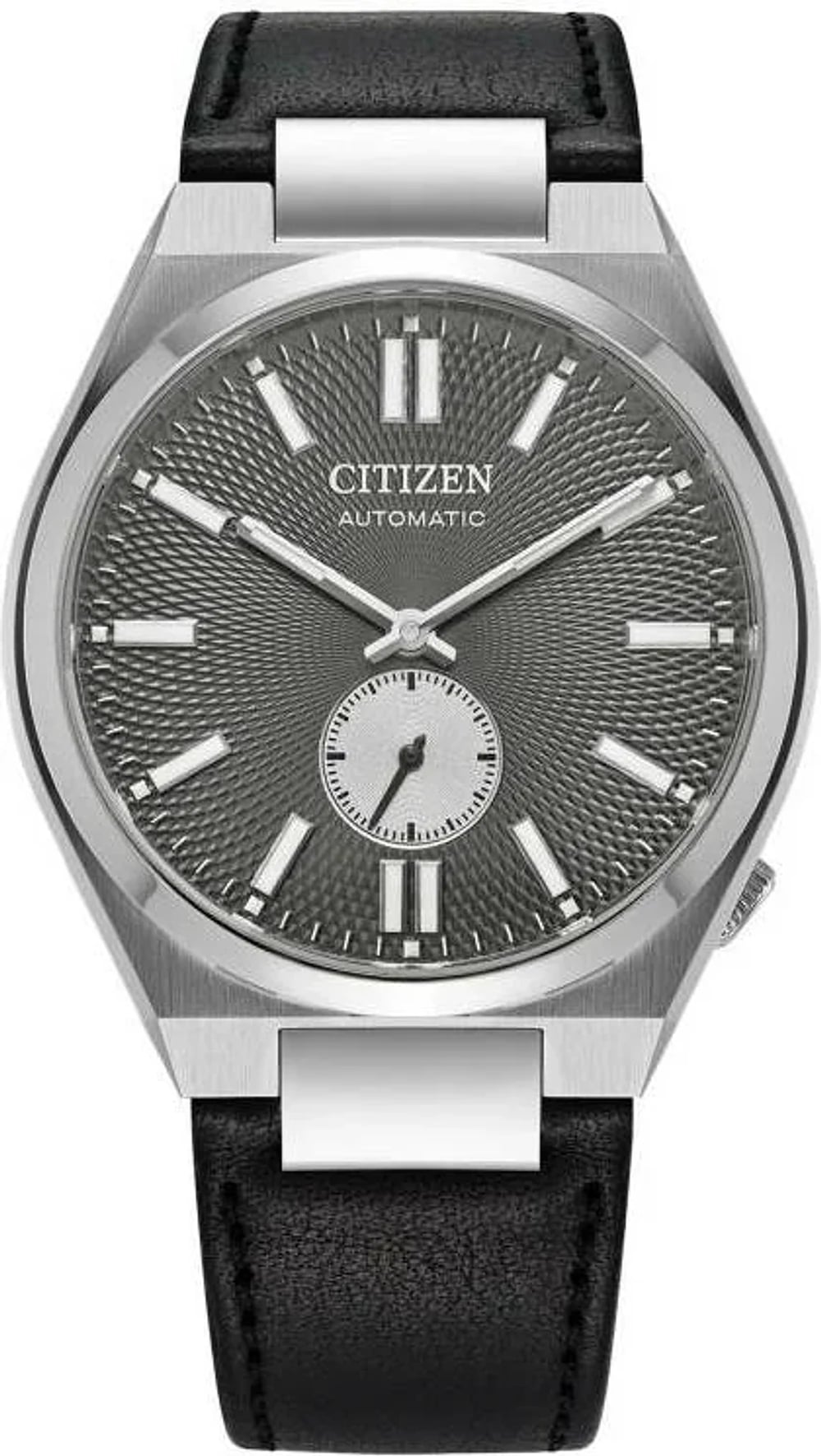 Montre Citizen NK5010-01H homme cadran gris anthracite bracelet cuir