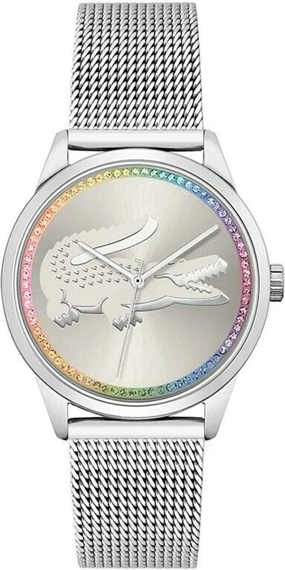 Montre Lacoste 2001259 femme cadran argent bracelet acier