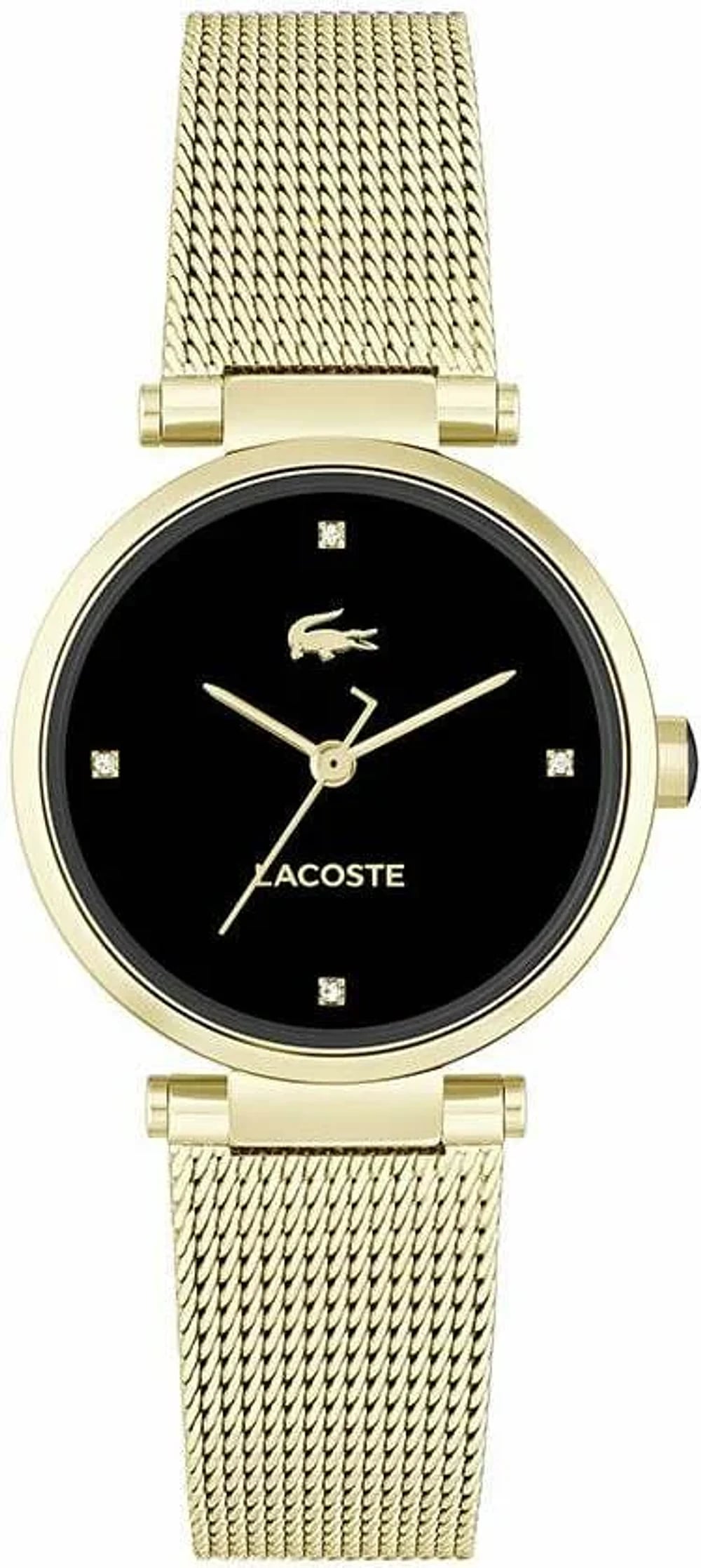 Montre Lacoste 2001336 femme cadran noir bracelet acier inoxydable