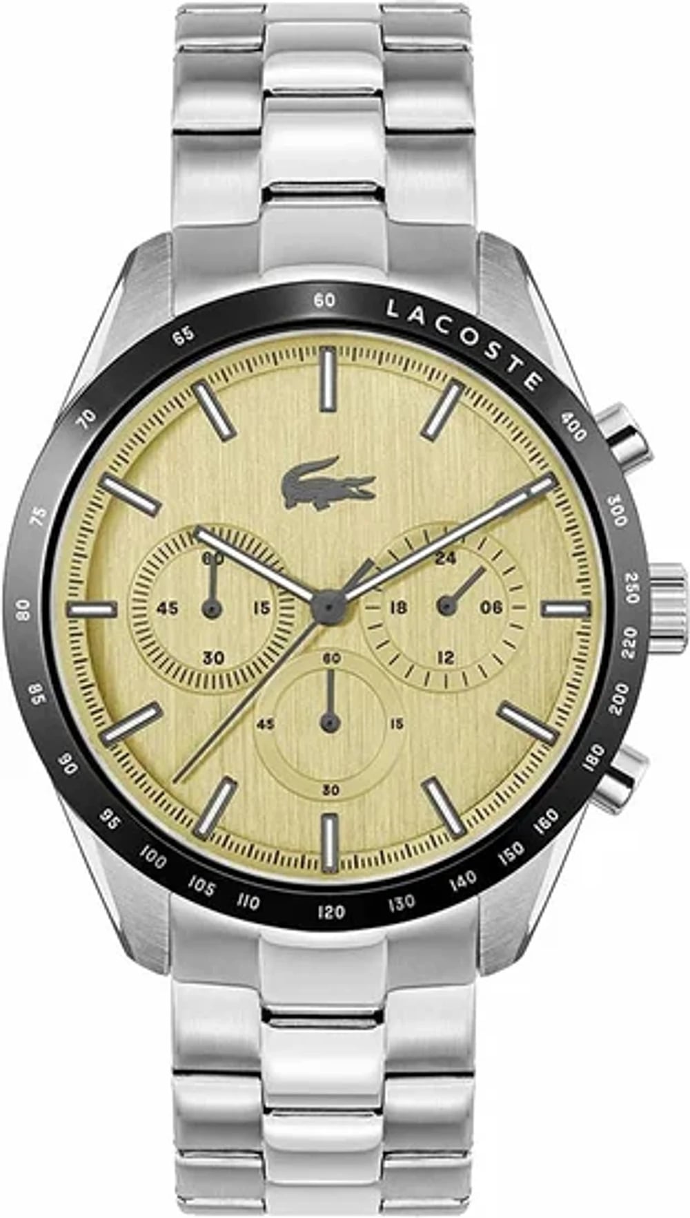 Montre Lacoste 2011271 homme cadran doré bracelet acier inoxydable