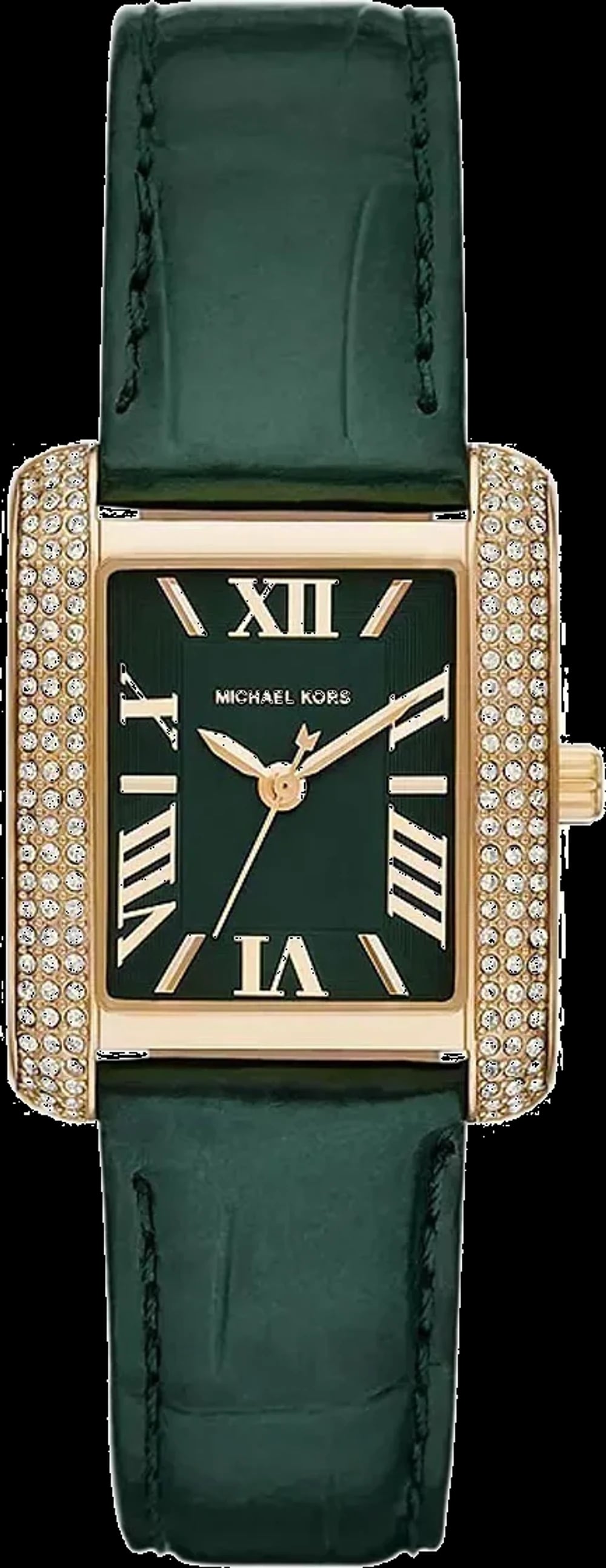 Montre Michael Kors MK4697 femme cadran vert bracelet cuir