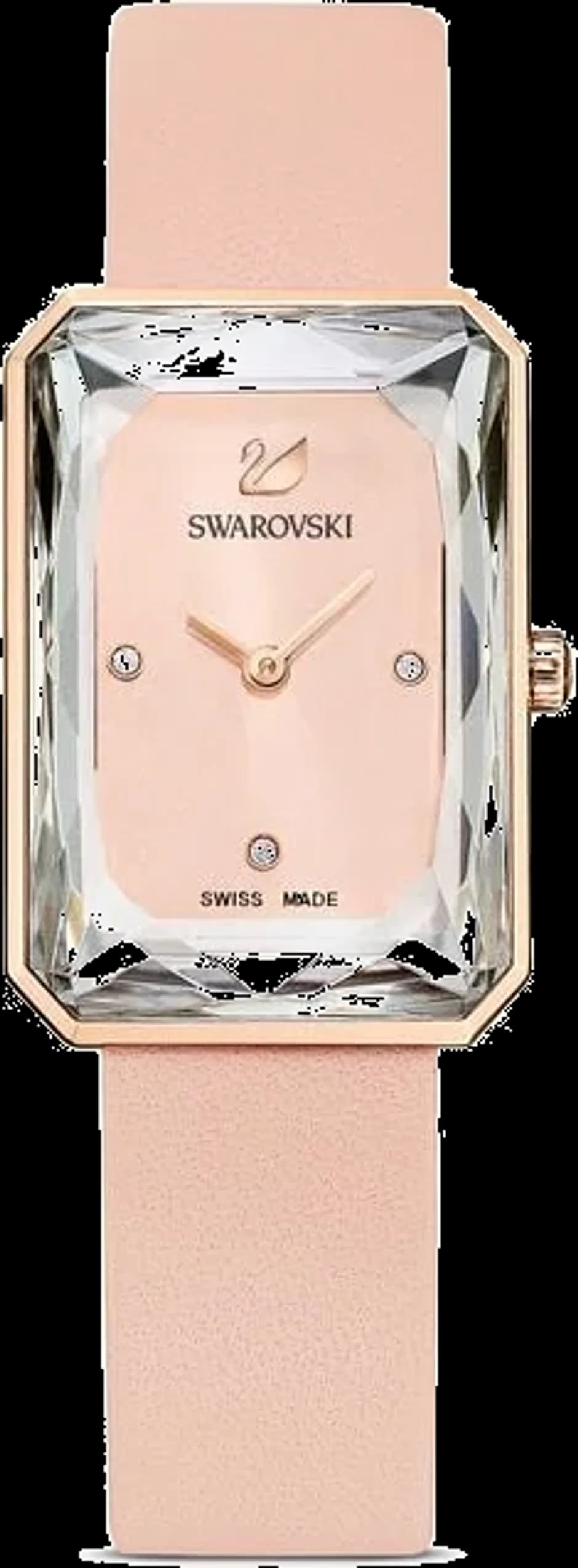 Montre Swarovski 5547719 femme cadran rose bracelet cuir