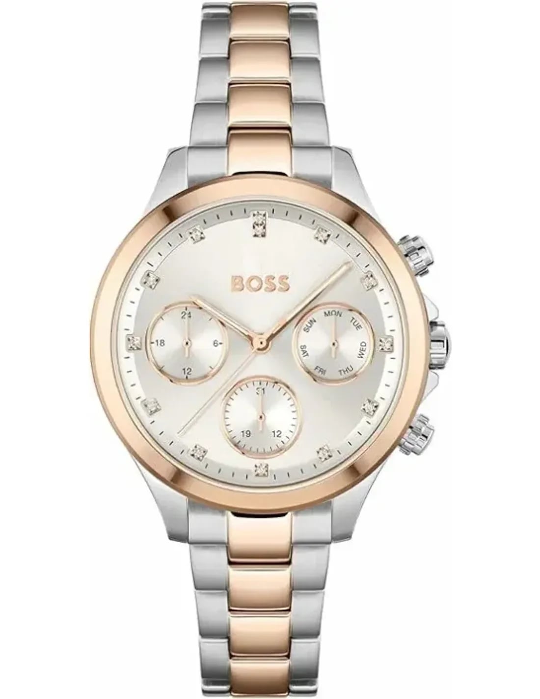 Montre Hugo Boss 1502564 femme cadran gris bracelet acier inoxydable
