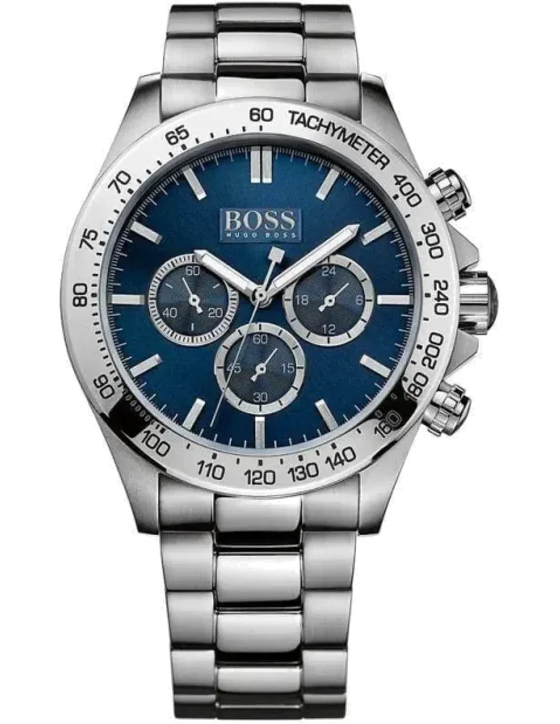 Montre Hugo Boss 1512963 homme cadran bleu bracelet acier