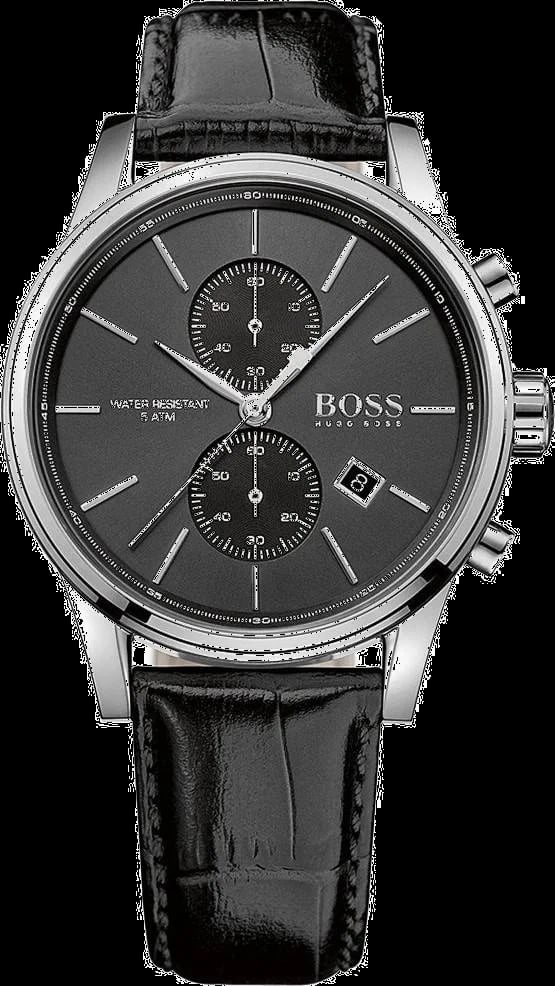 Montre Hugo Boss 1513279 homme cadran noir bracelet cuir