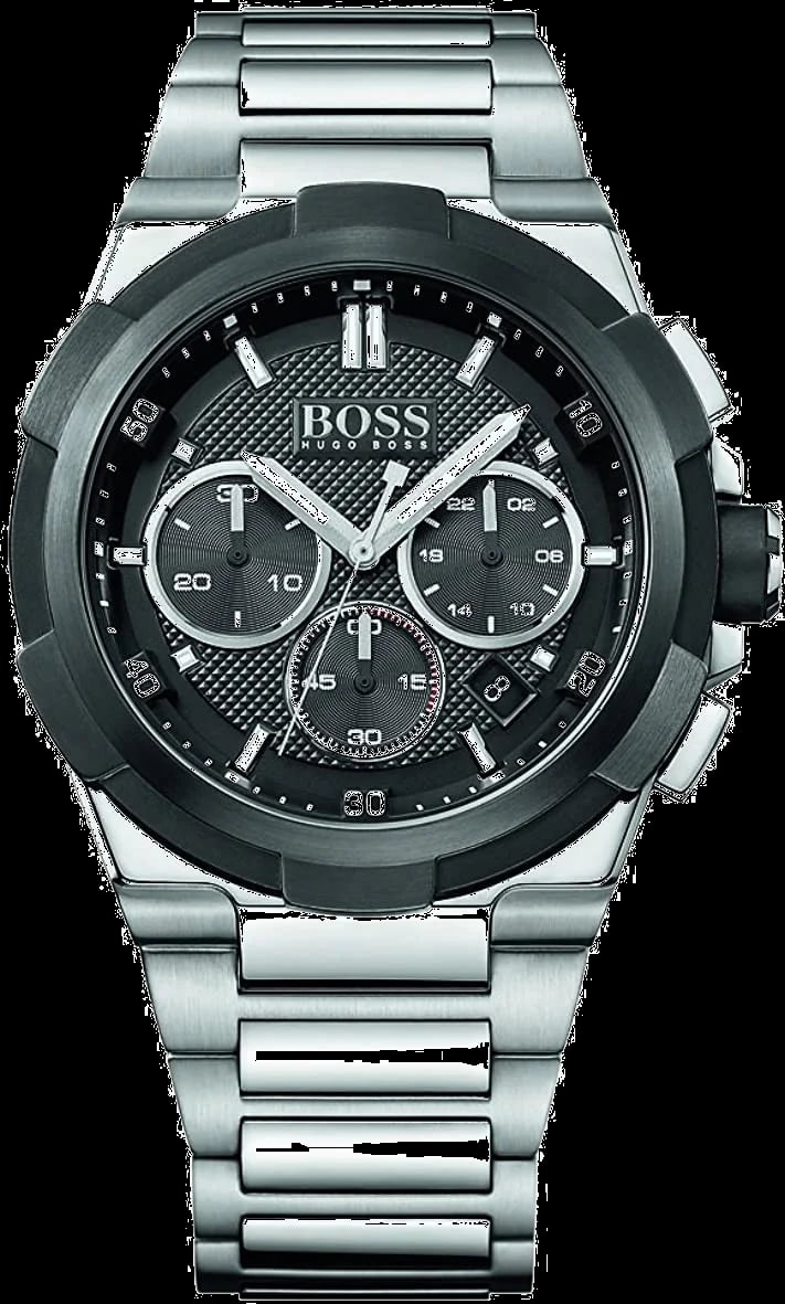 Montre Hugo Boss 1513359 homme cadran noir bracelet acier inoxydable