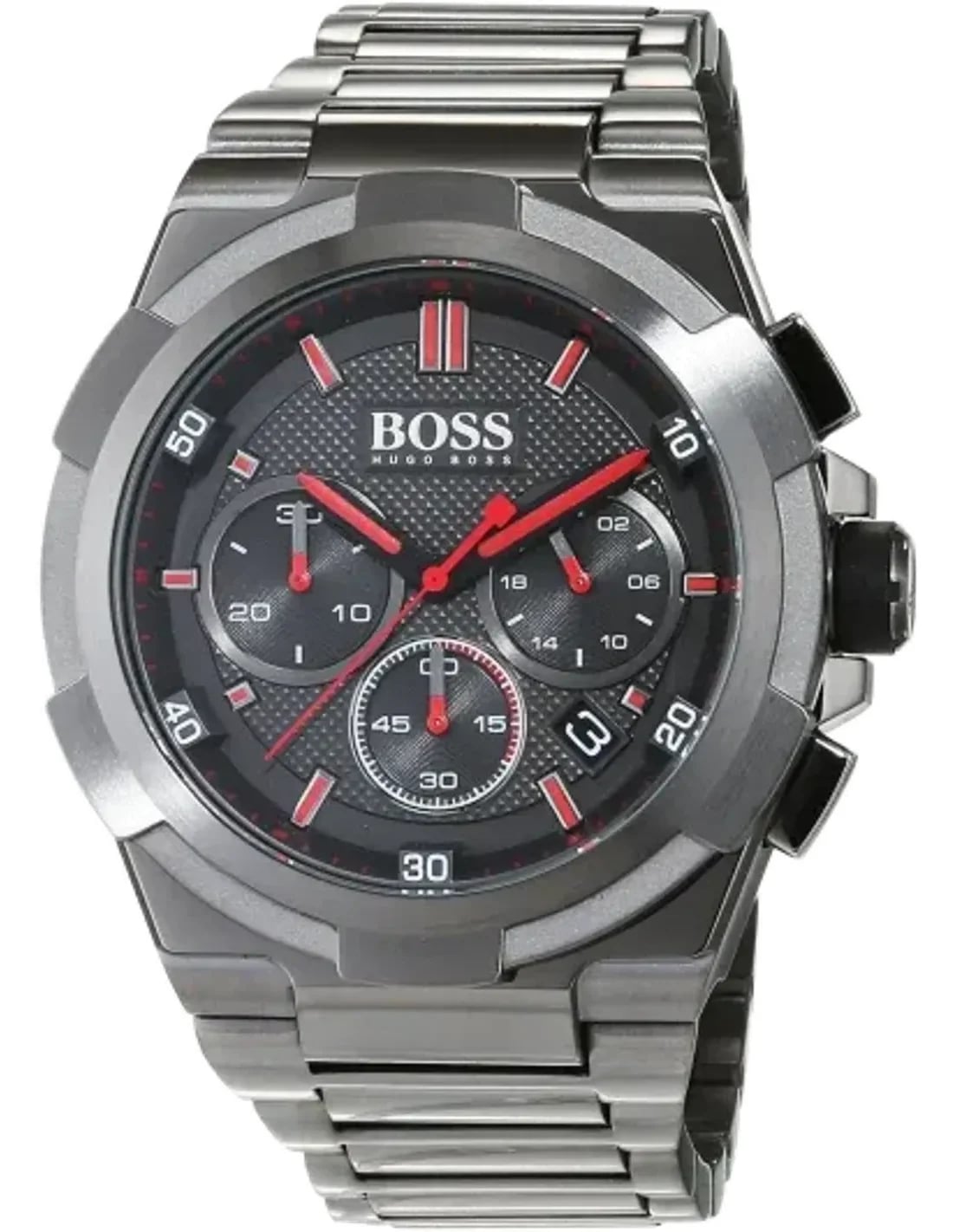 Hugo Boss 1513361 cadran noir et acier — Montres Outlet