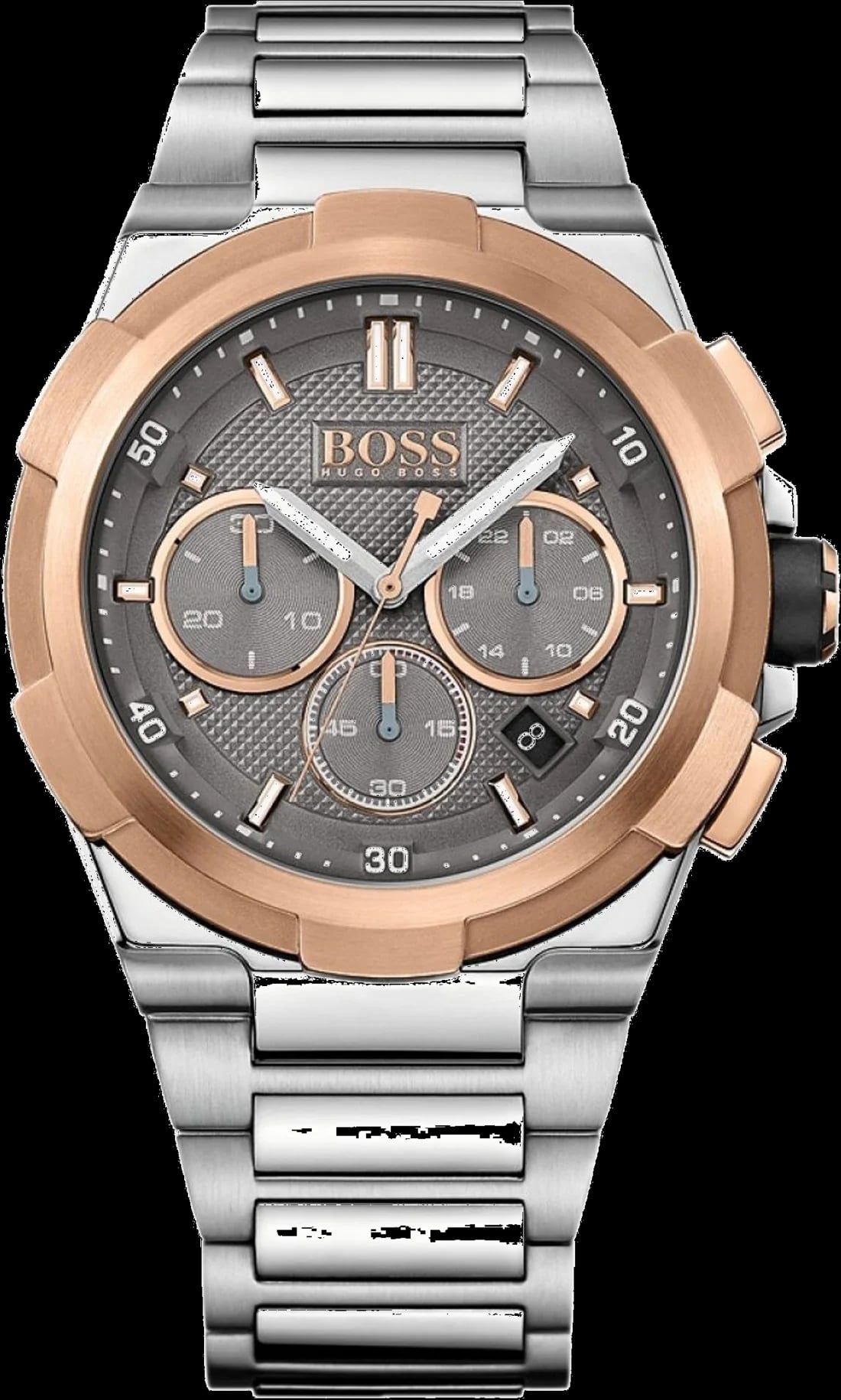 Montre Hugo Boss 1513362 homme cadran gris bracelet acier inoxydable