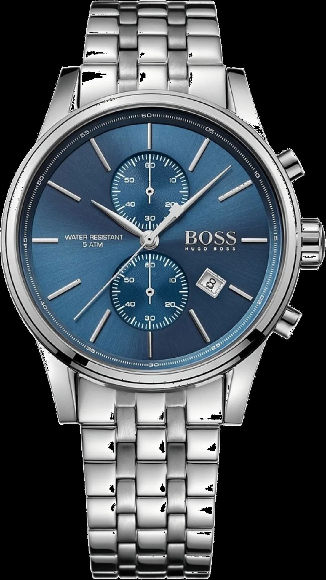 Montre Hugo Boss 1513384 homme cadran bleu bracelet acier inoxydable