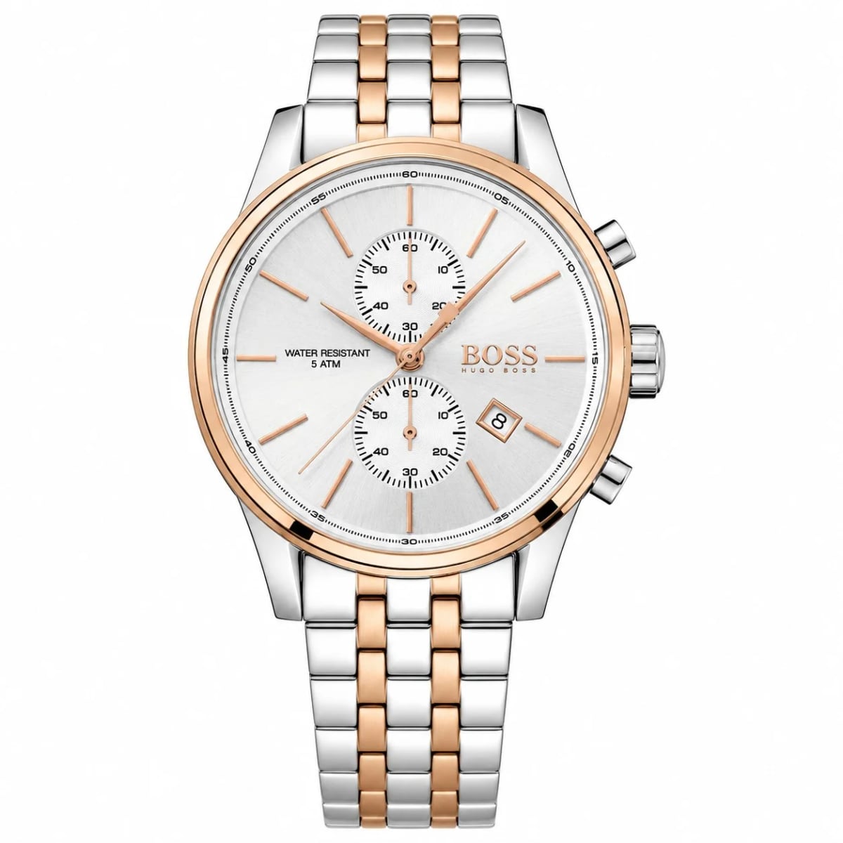 Montre Hugo Boss 1513385 homme cadran argent bracelet acier