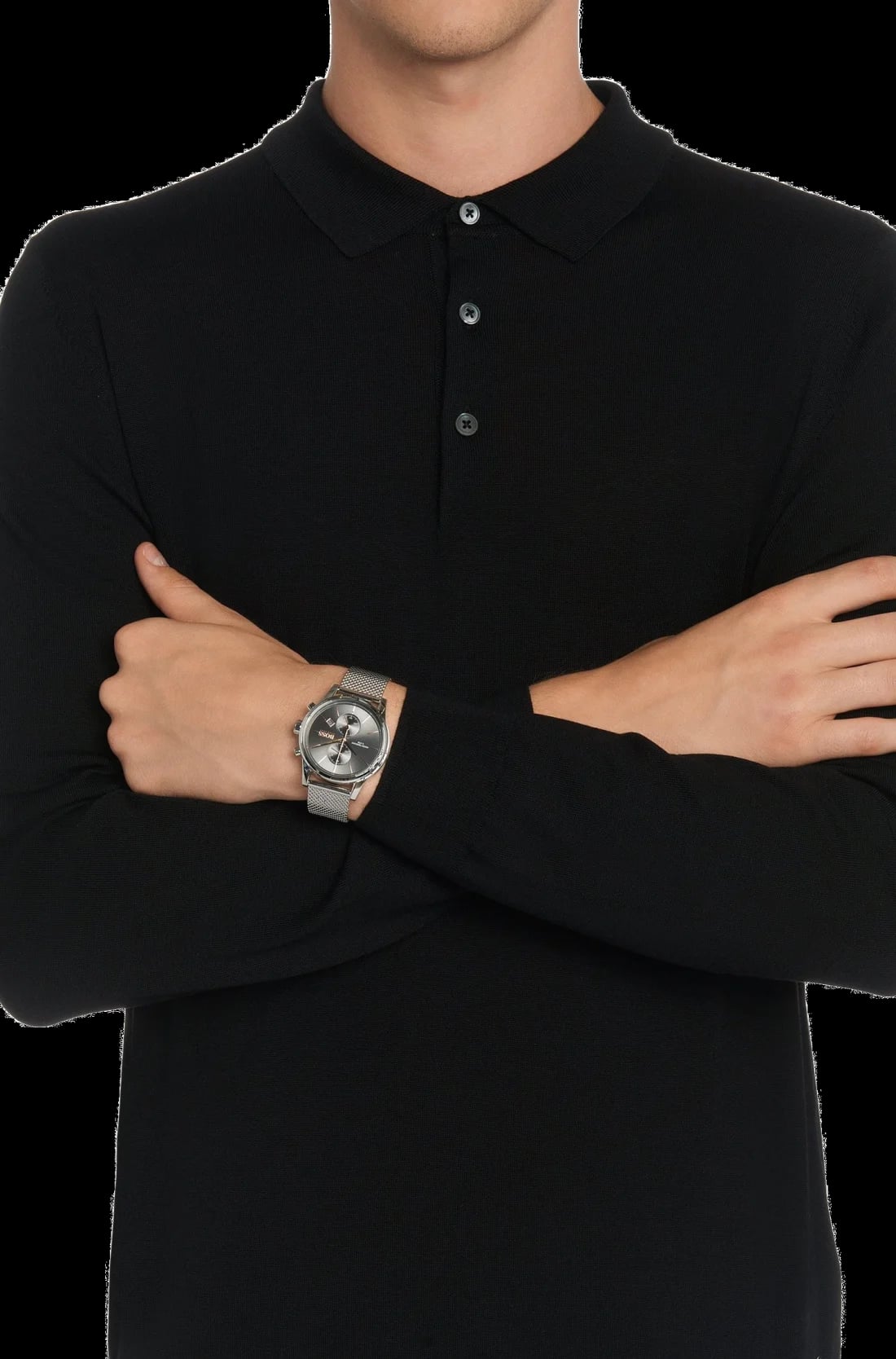 Montre Hugo Boss 1513440 homme verso boîtier gris