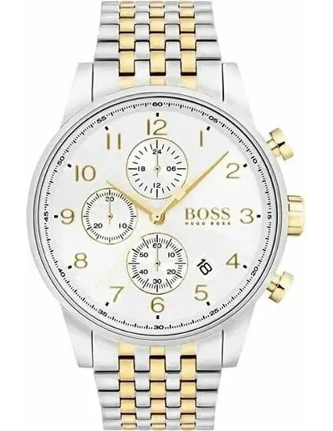 Montre Hugo Boss 1513499 homme cadran blanc bracelet acier inoxydable