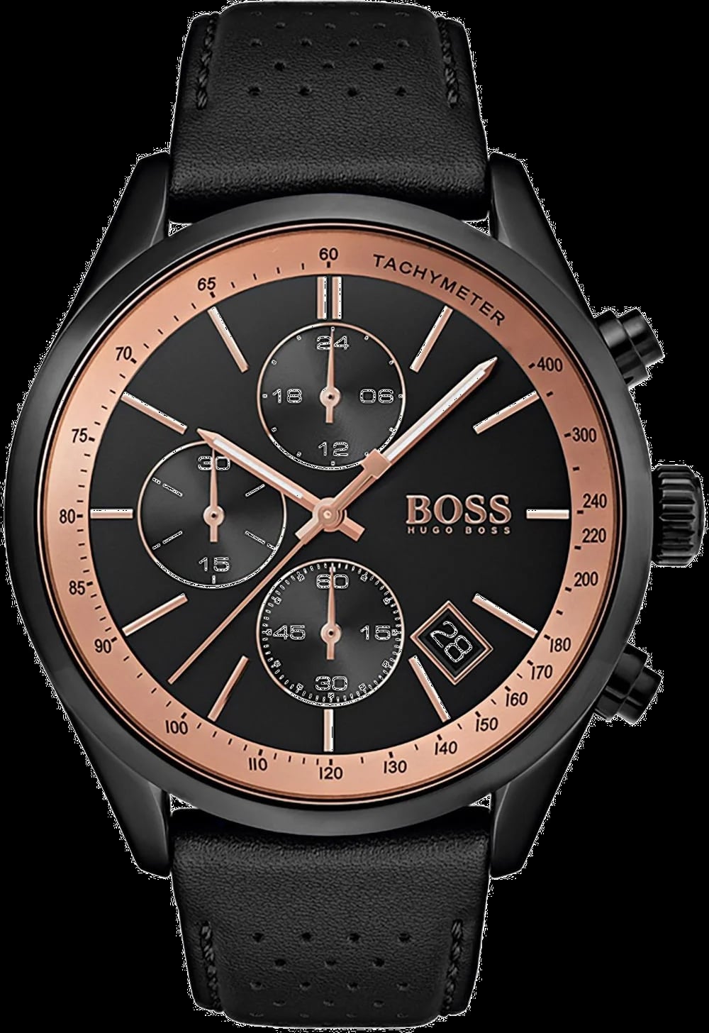 Montre Hugo Boss 1513550 homme cadran marron bracelet cuir