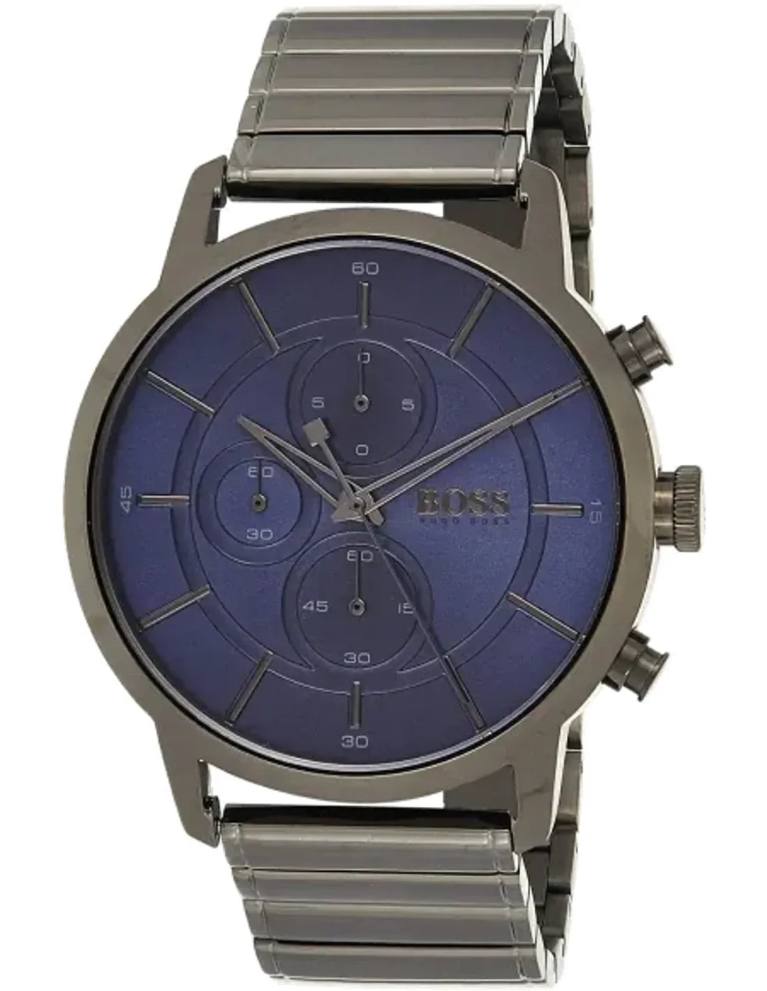 Montre Hugo Boss 1513574 homme cadran bleu bracelet acier inoxydable