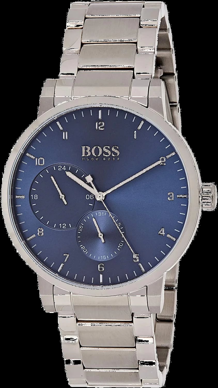 Montre Hugo Boss 1513597 homme cadran bleu bracelet acier inoxydable