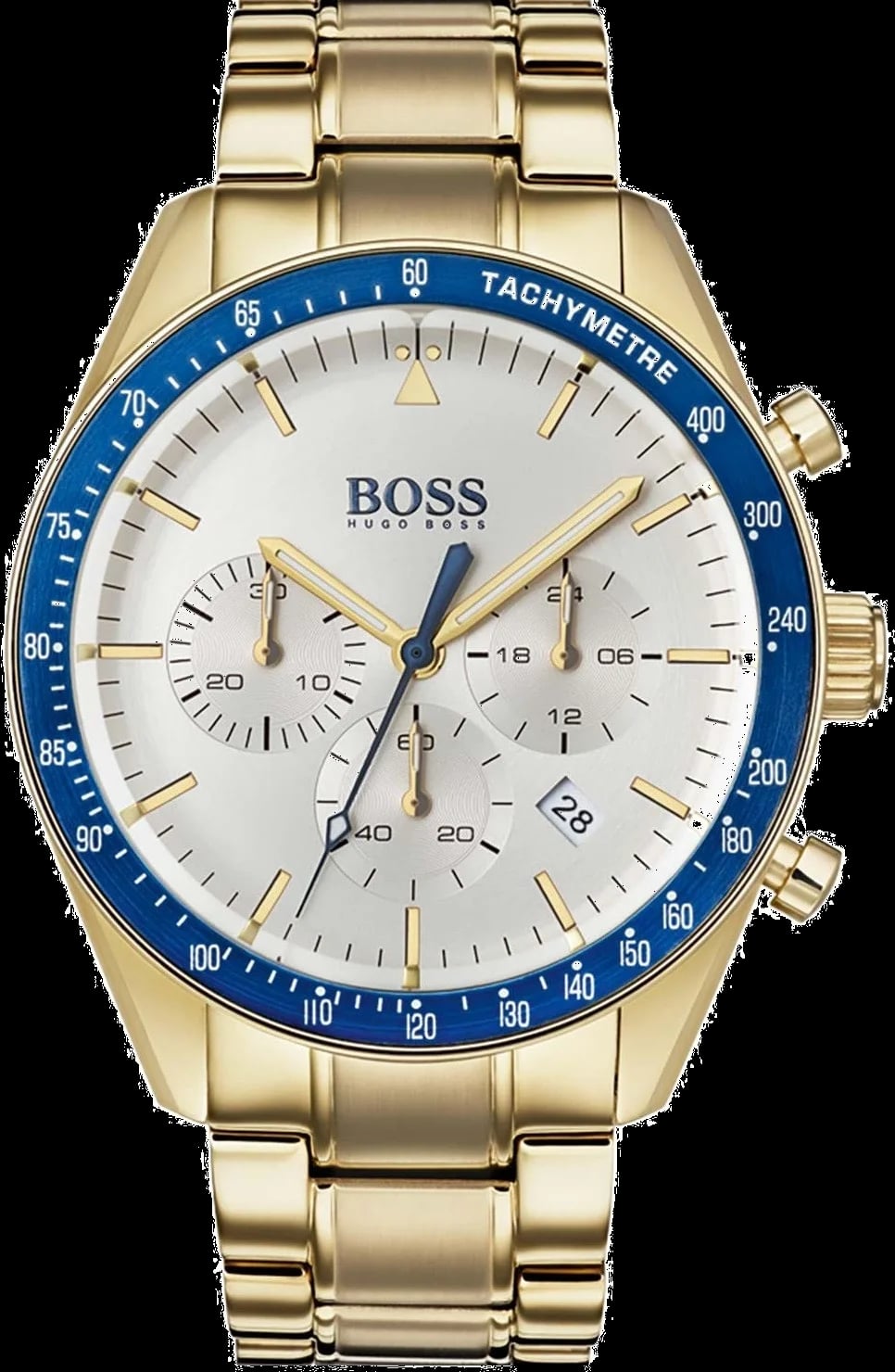 Montre Hugo Boss 1513631 homme cadran argent bracelet acier inoxydable