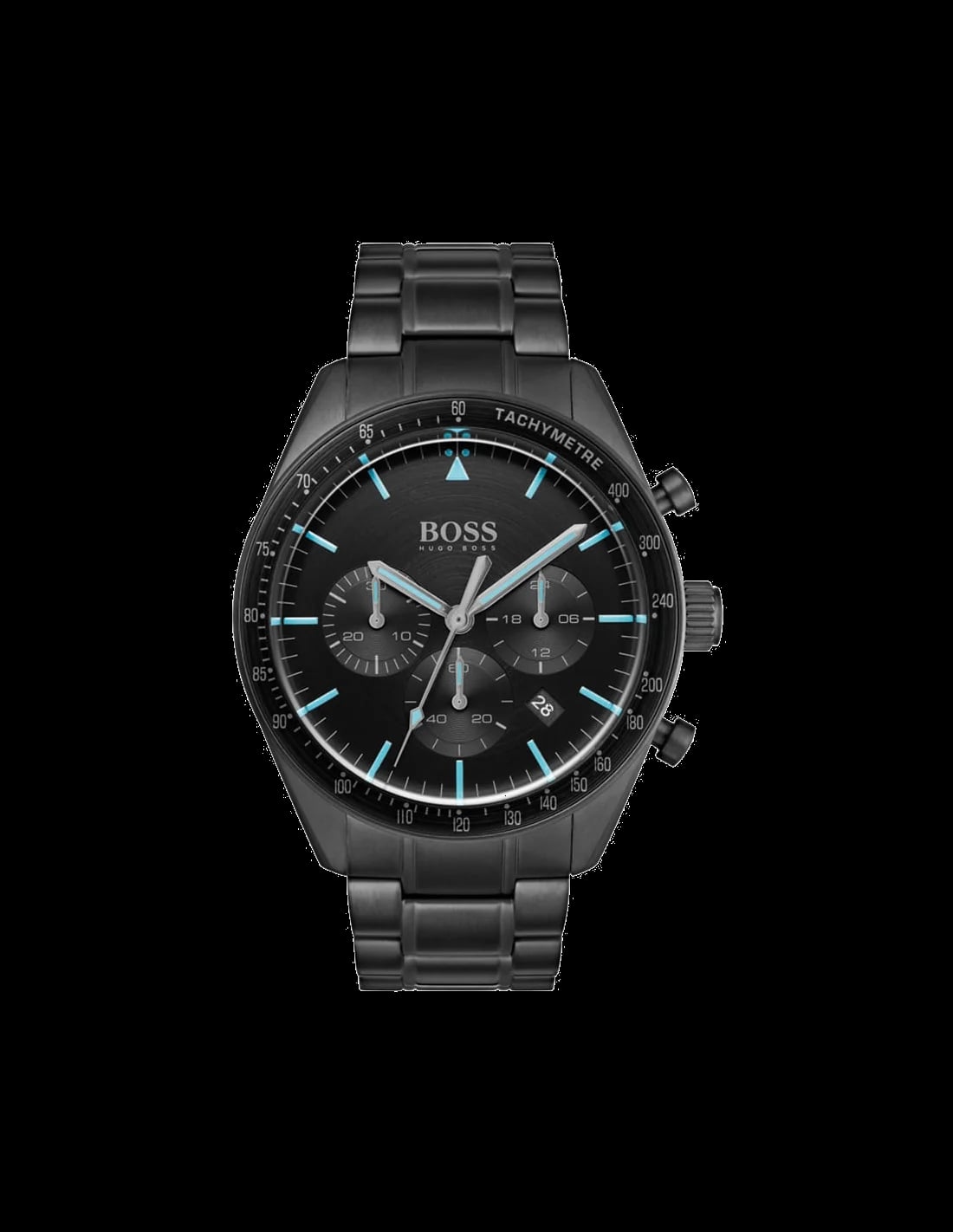Montre Hugo Boss 1513675 homme cadran noir bracelet acier