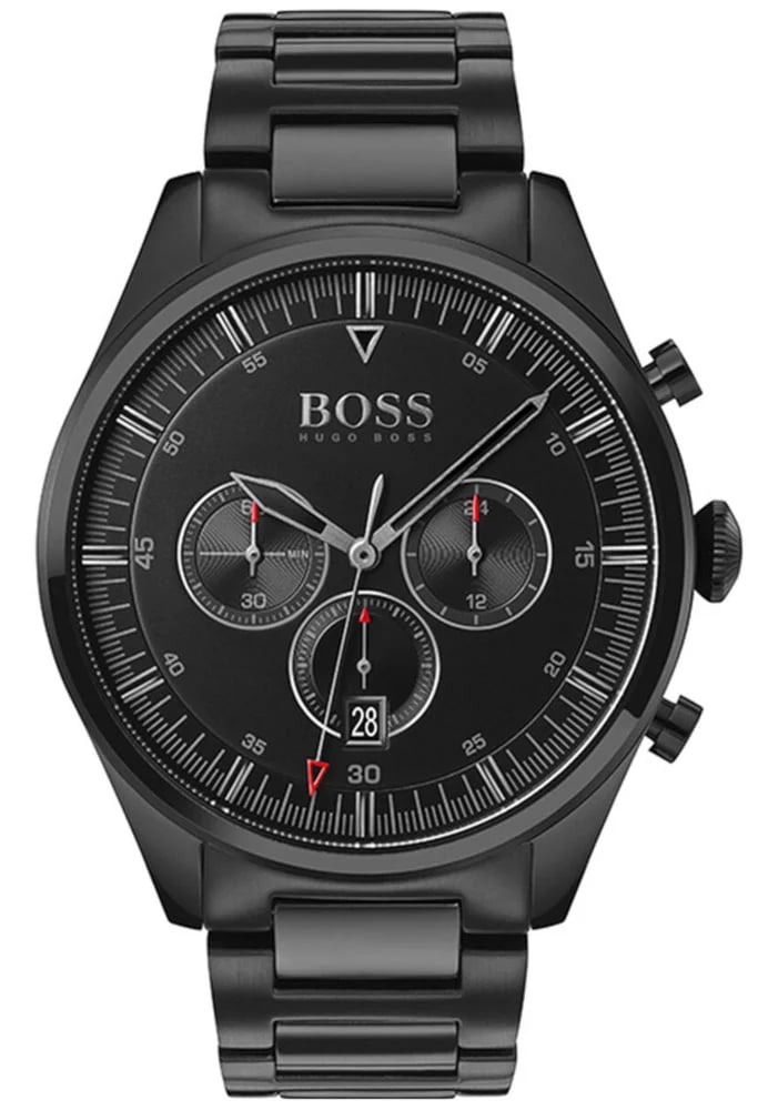Montre Hugo Boss 1513714 homme cadran noir bracelet acier