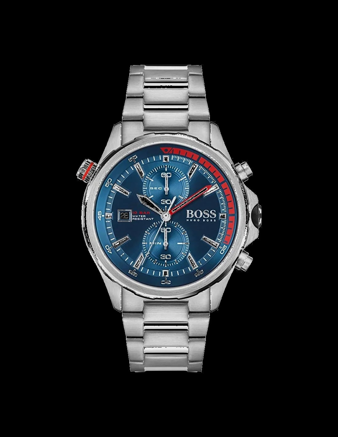 Montre Hugo Boss 1513823 homme cadran bleu bracelet acier inoxydable