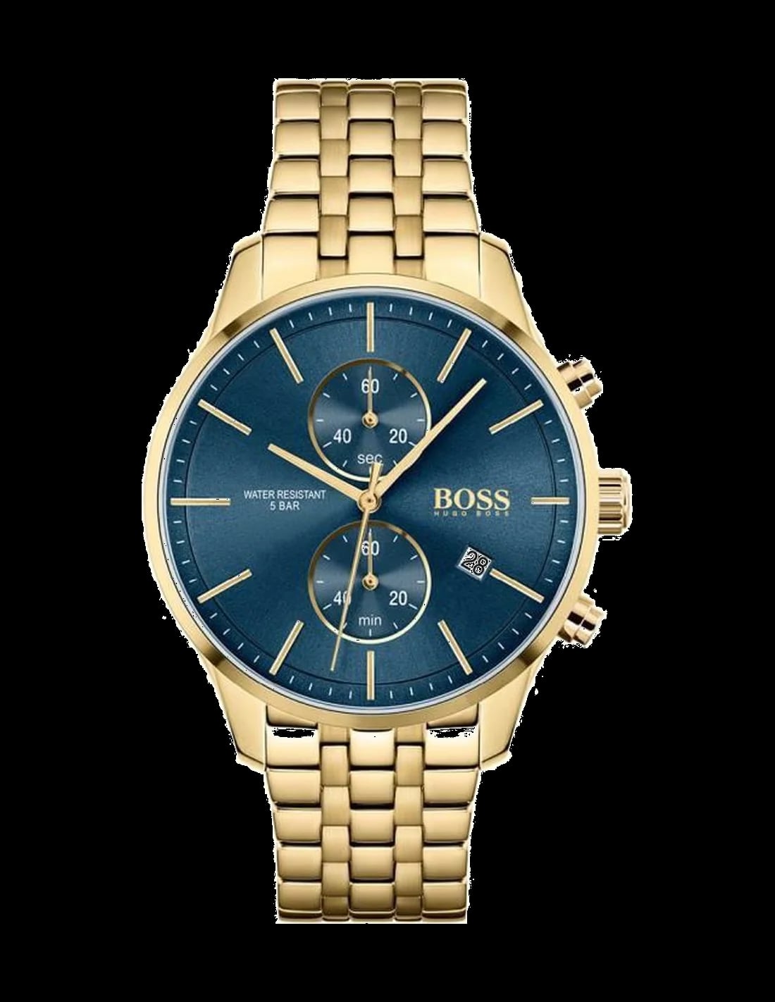 Montre Hugo Boss 1513841 homme cadran bleu bracelet acier inoxydable