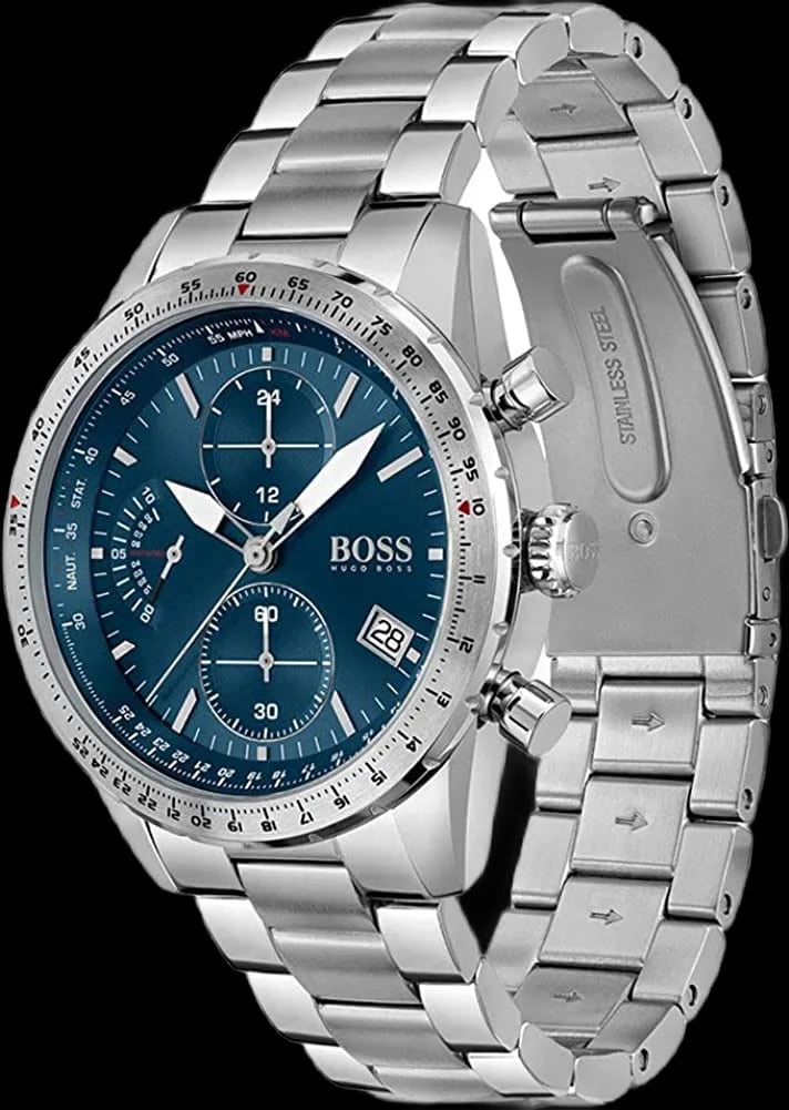 Montre Hugo Boss 1513850 homme détail cadran bleu