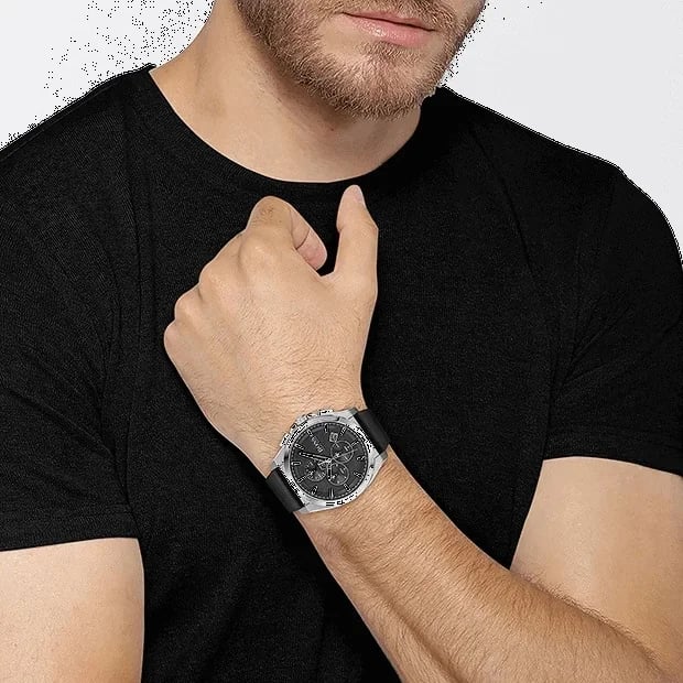 Montre Hugo Boss 1513881 homme verso boîtier argent
