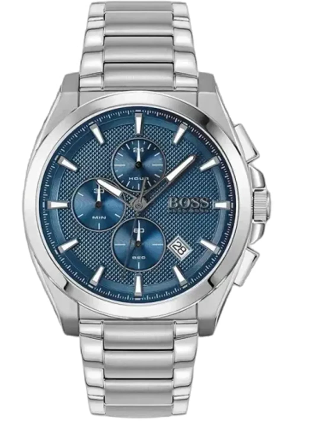 Montre Hugo Boss 1513884 homme cadran bleu bracelet acier inoxydable