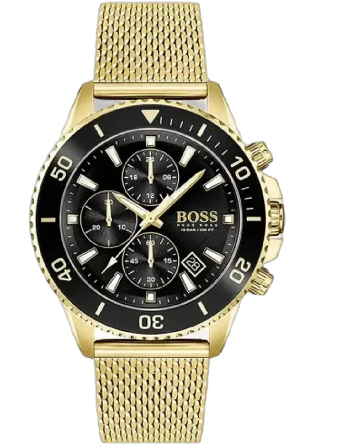 Montre Hugo Boss 1513906 homme cadran noir bracelet acier