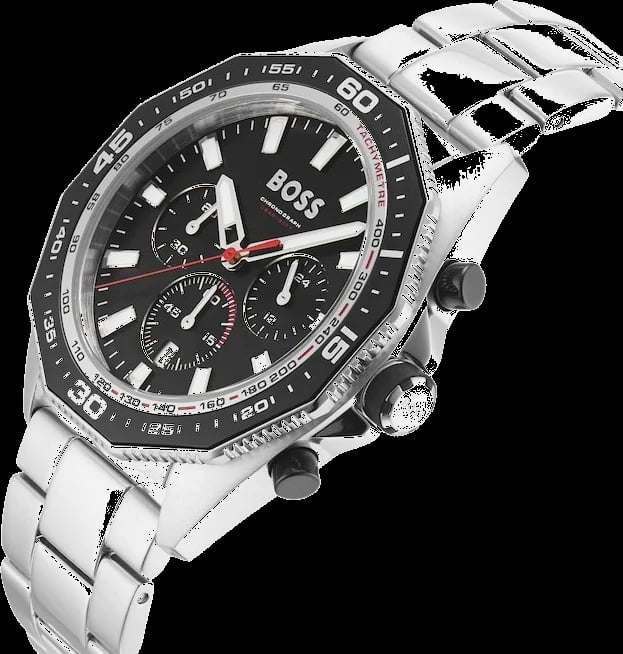 Montre Hugo Boss 1513971 homme détail cadran noir