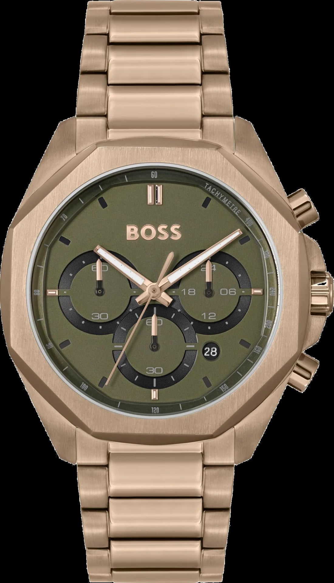 Montre Hugo Boss 1514019 homme cadran vert bracelet acier inoxydable