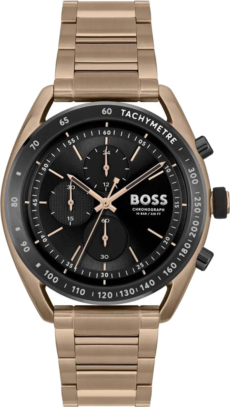 Montre Hugo Boss 1514027 homme cadran noir bracelet acier