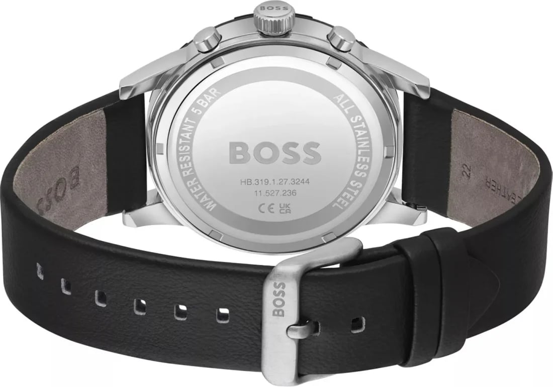 Montre Hugo Boss 1514031 homme détail cadran noir