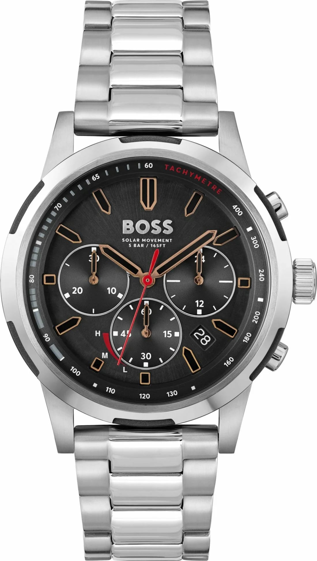 Montre Hugo Boss 1514032 homme cadran noir acier inoxydable 41mm