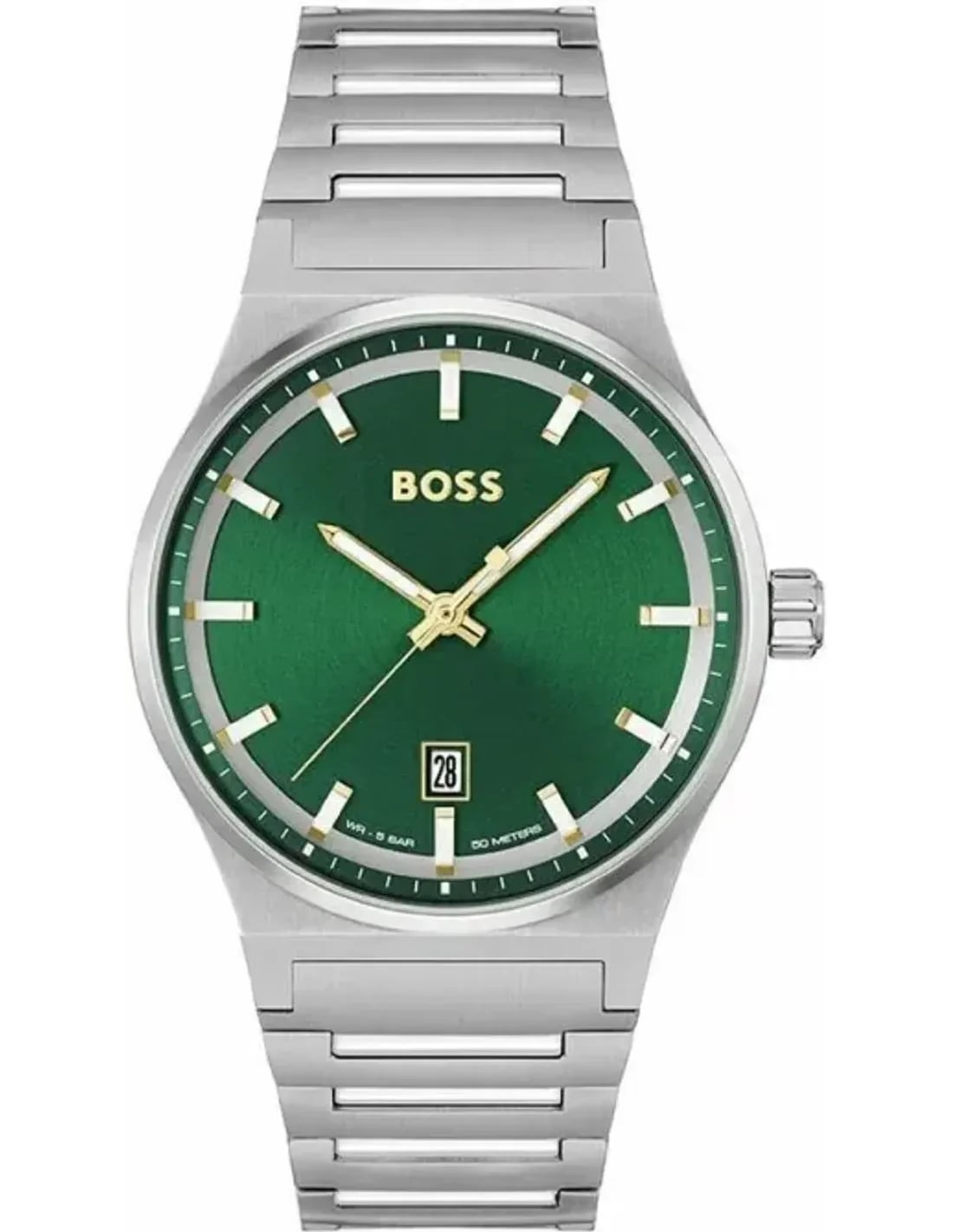 Montre Hugo Boss 1514079 homme cadran vert bracelet acier inoxydable
