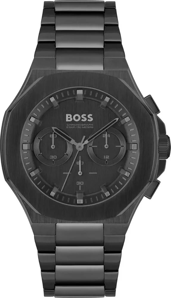 Montre Hugo Boss 1514088 homme cadran noir bracelet acier
