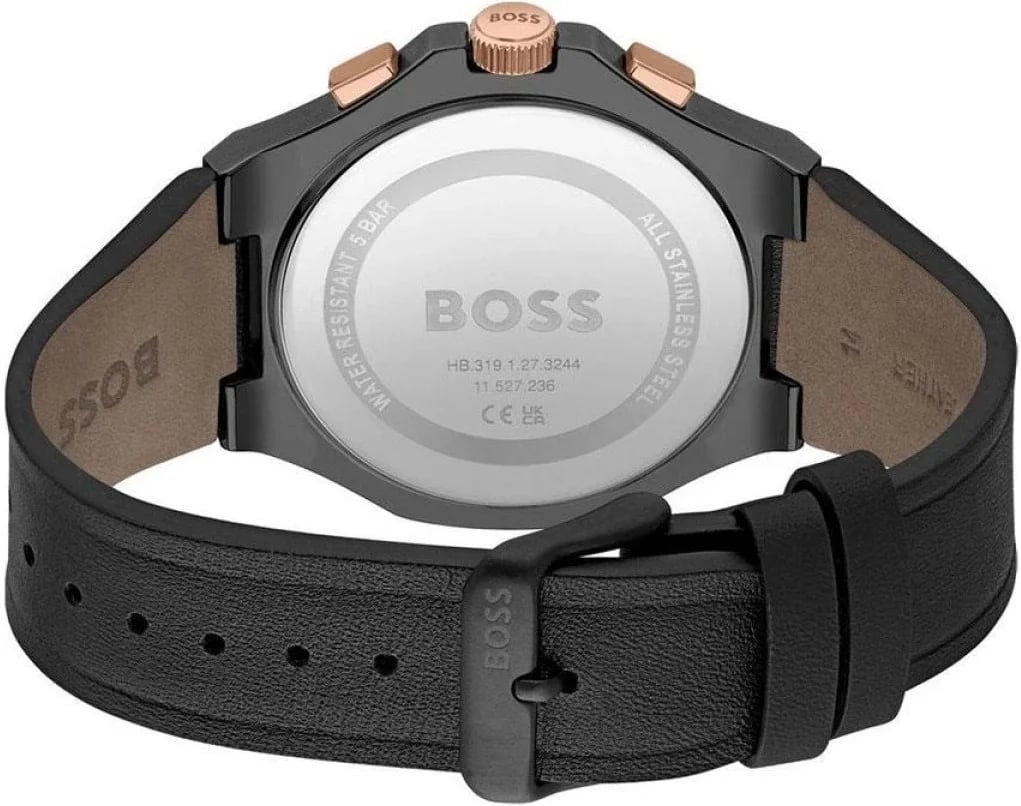 Montre Hugo Boss 1514089 homme détail cadran noir