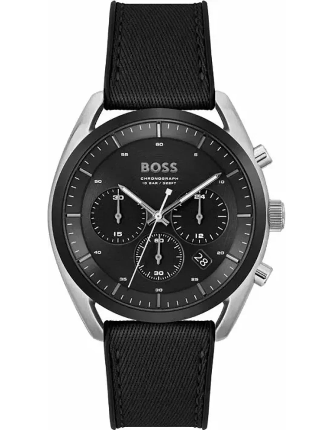 Montre Hugo Boss 1514091 homme cadran noir bracelet silicone
