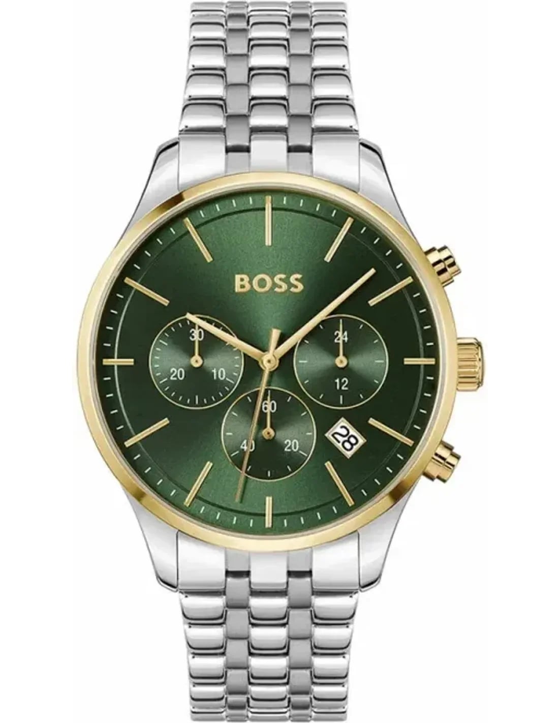 Montre Hugo Boss 1514159 homme cadran vert bracelet acier