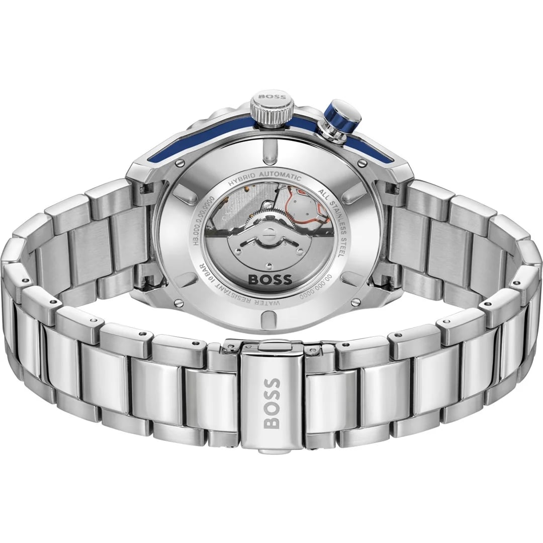 Montre Hugo Boss 1514177 homme verso boîtier argent