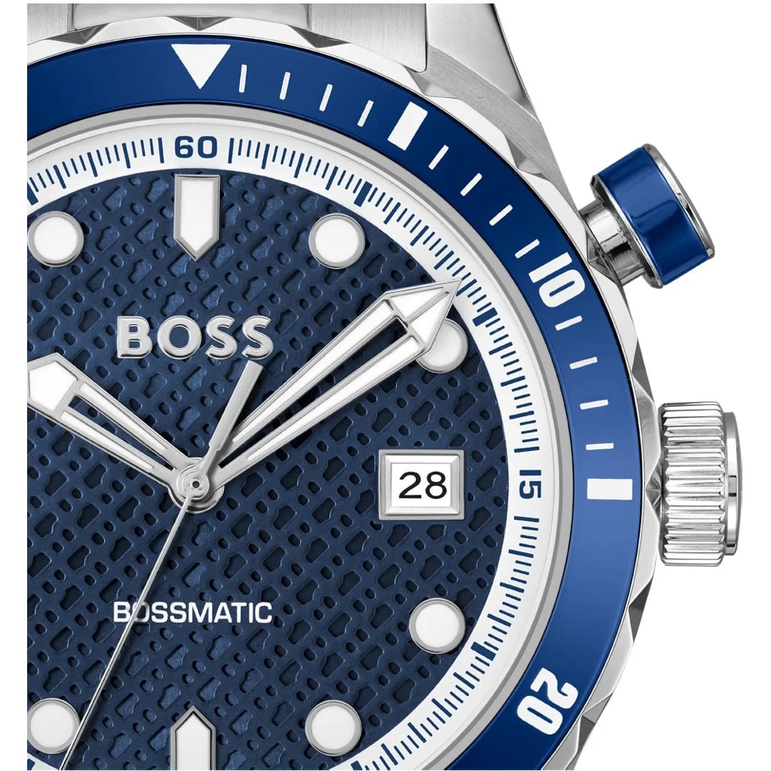 Montre Hugo Boss 1514177 homme détail cadran bleu
