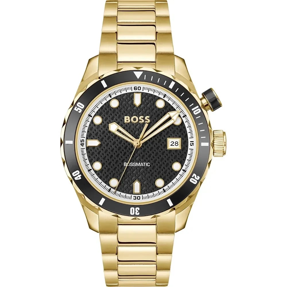 Montre Hugo Boss 1514180 homme cadran noir bracelet acier