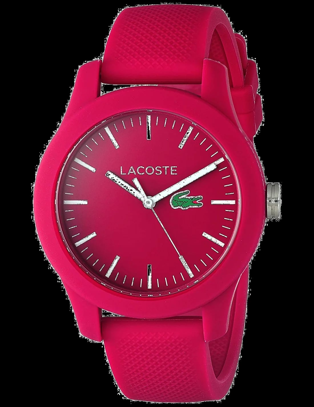Montre Lacoste 2000957 femme cadran fuchsia bracelet caoutchouc / silicone
