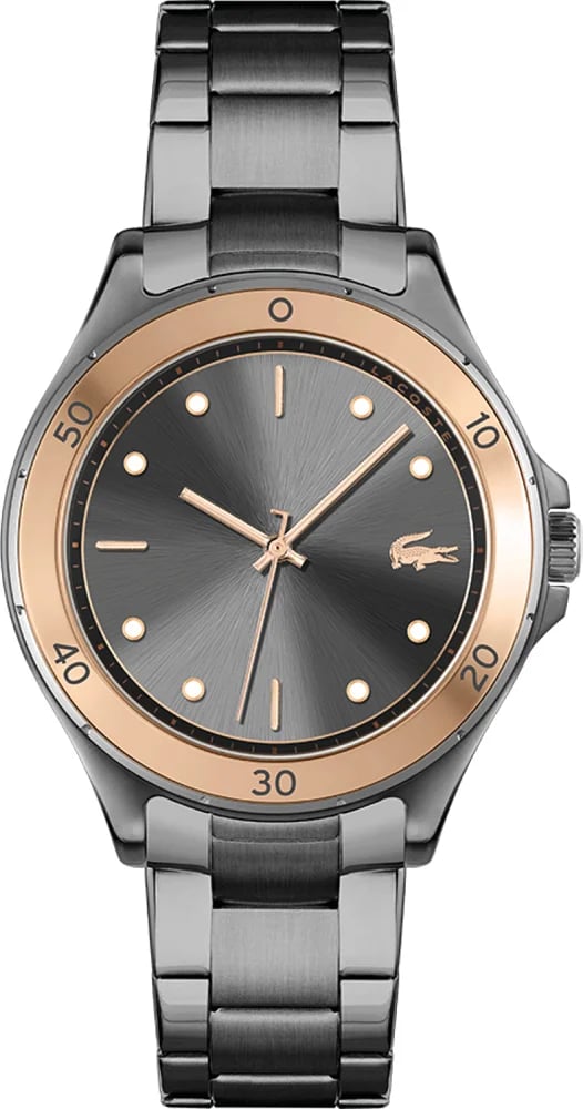 Montre Lacoste 2001224 femme cadran gris bracelet acier inoxydable