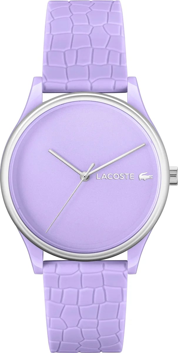 Montre Lacoste 2001284 femme cadran violet bracelet caoutchouc / silicone