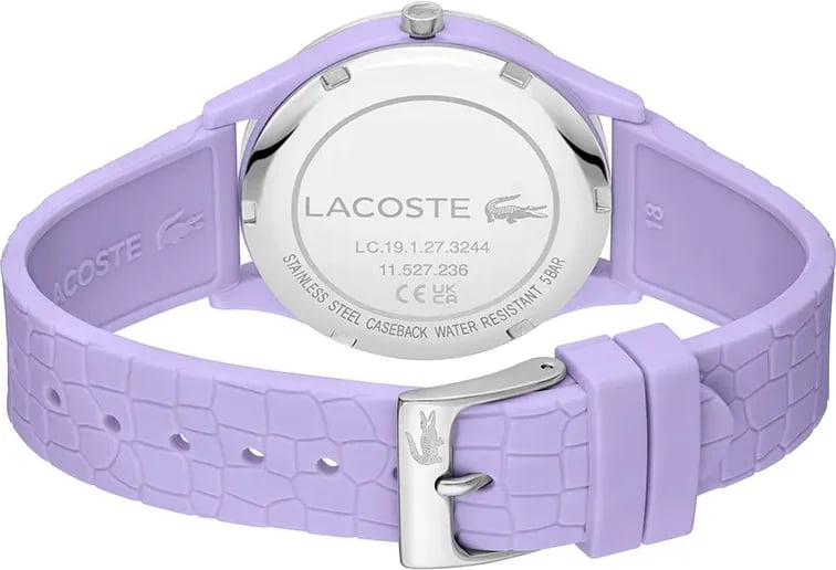Montre Lacoste 2001284 femme détail cadran violet
