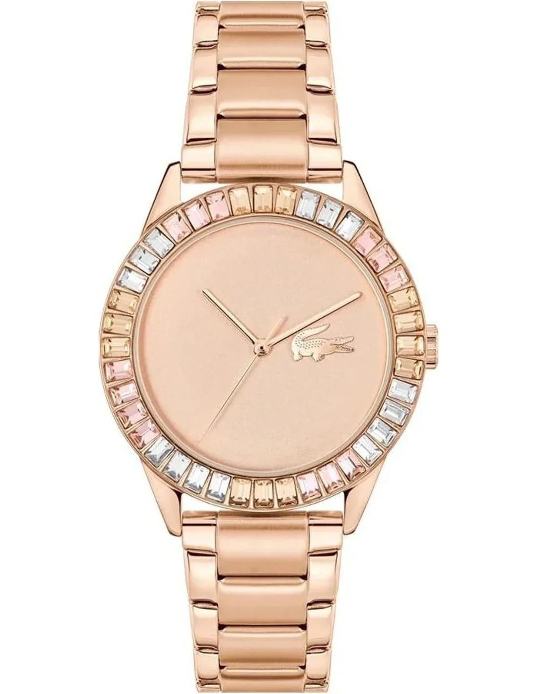 Lacoste Ladycroc 2001412 Rose Gold Women's Watch with Stainless Steel Bracelet