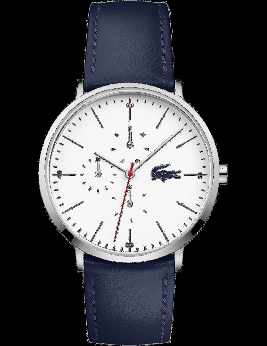 Montre Lacoste 2010975 homme cadran blanc bracelet cuir